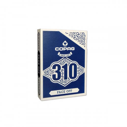 Carti de joc pentru magicieni Copag 310 Face Off, extrafinisate, culoare spate albastru